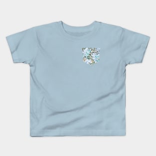 Pocket- speckled watercolor blue Kids T-Shirt